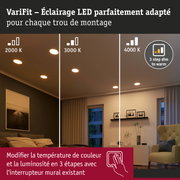 Éclairage LED VariFit encastré avec température de couleur réglable de 2000K à 4000K pour pièces à vivre