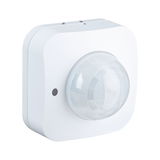 White motion sensor with spherical plastic lens for smart lighting control