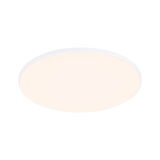 Runde weiße LED-Deckenleuchte mit warmweißem Licht für moderne Wohnräume und energiesparende Beleuchtung