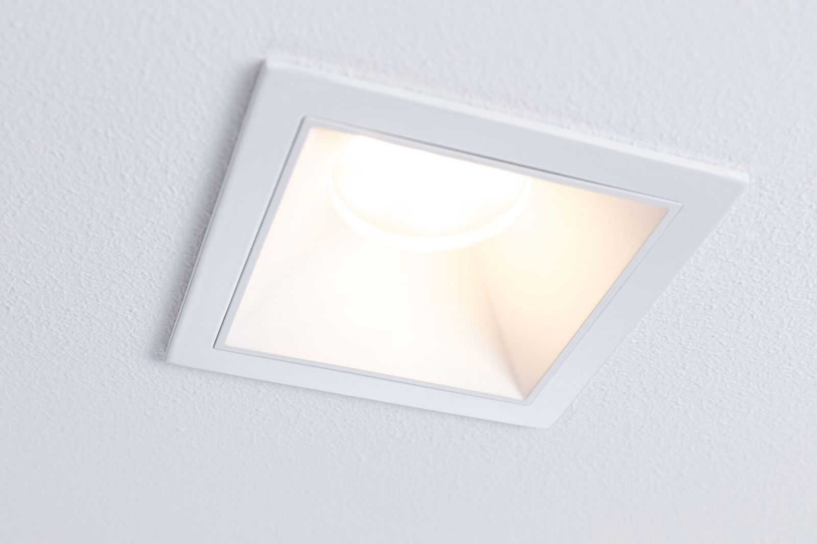 LED-indbygningsarmatur 3-Step-Dim Cole Coin Basissæt IP44 kantet 88x88mm Coin 3x6W 3x470lm 230V dæmpbar 2700K Hvid