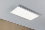 Rectangular white LED ceiling light with aluminum frame for modern room lighting
