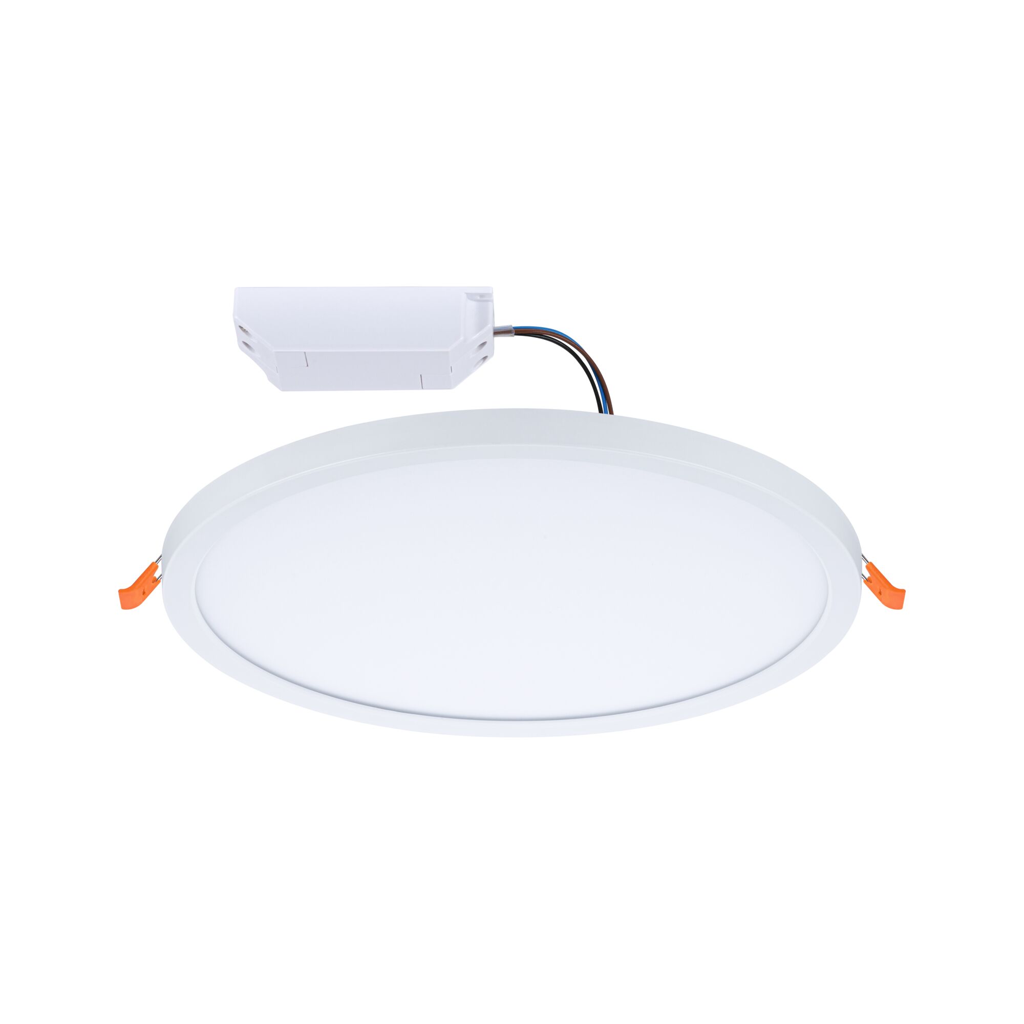 Round white LED recessed panel with driver, energy-saving indoor ceiling light