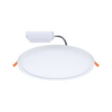Round white LED recessed panel with driver, energy-saving indoor ceiling light