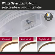 Witte LED-lichtschakelaar met instelbare lichtkleur warm wit, neutraal wit en daglicht wit