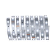 Flexibler LED-Lichtstreifen mit weißen LEDs auf silberner Platine für vielseitige Beleuchtungslösungen