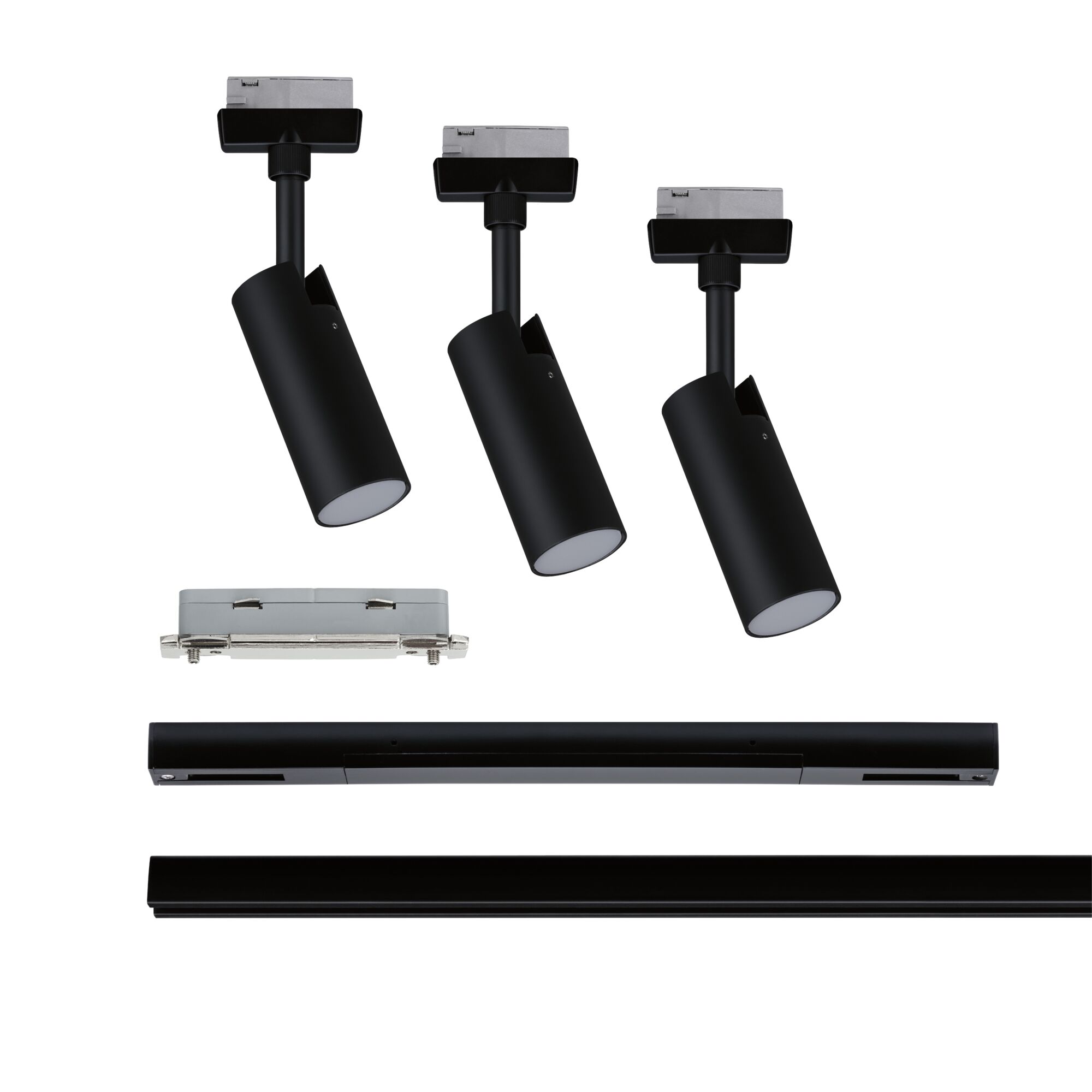 URail Rail spot Tubo Starter set 3x166lm 3x4,5W 3000K 230V Black matt