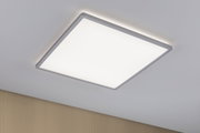 Quadratische LED-Deckenleuchte mit weißem Aluminiumrahmen und indirektem Licht für moderne Räume