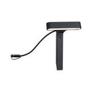 Black LED outdoor spike light with cable for garden and exterior lighting solutions