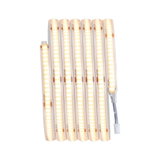 Flexible LED strip with warm white light and 24V connector for versatile lighting applications