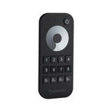 Black remote control with buttons and dial for Paulmann LED lighting system