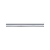 Lange slanke aluminium wandlamp in zilver voor moderne LED-verlichting.