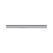 Langer, schlanker Aluminium-Wandleuchter in Silber für moderne LED-Beleuchtung.