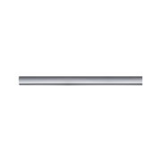 Long slim aluminum wall light in silver for modern LED lighting solutions.