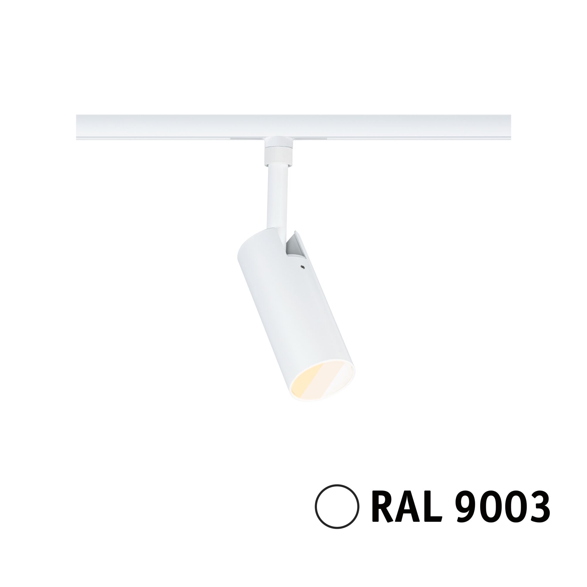 URail Rail spot Tubo Individual Spot 320lm 4W 2700 - 4000K 230V Signal white Modern white metal LED spotlight for track systems, energy-efficient indoor lighting solution