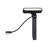 Black LED outdoor spike light with cable for garden and exterior lighting solutions