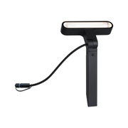 Black LED outdoor spike light with cable for garden and exterior lighting solutions