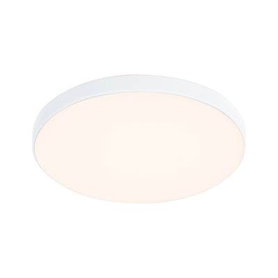Round white LED ceiling light with matte diffuser for modern room lighting