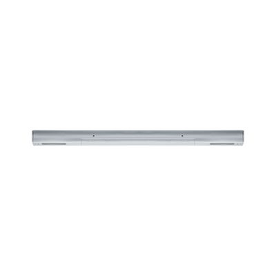 Long silver metal LED under-cabinet light for modern kitchen and workspace illumination