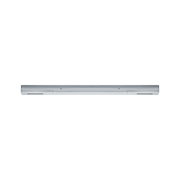 Srebrna metalowa lampa LED podszafkowa z energooszczędnym oświetleniem do mebli i szafek