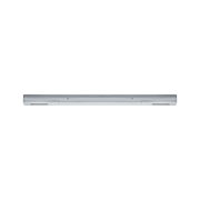 Silver metal LED under-cabinet light with energy-saving illumination for furniture and cupboards