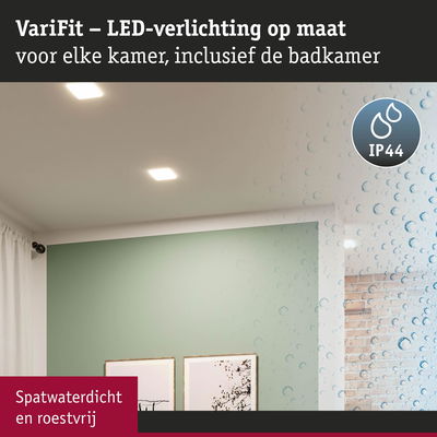 VariFit witte LED-plafondlampen IP44 spatwaterdicht, geschikt voor badkamer- en kamerlicht