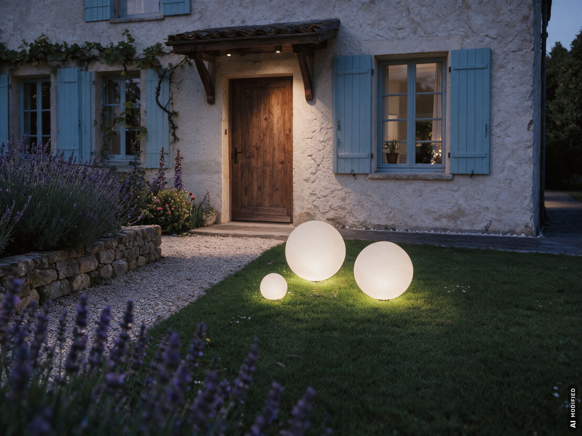 Plug & Shine Objet lumineux LED Globe IP67 3000K 6,5W Blanc