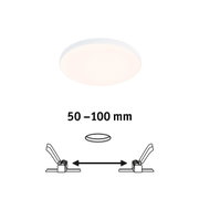 Round white LED ceiling light with warm white glow and slim design for modern indoor lighting