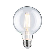 Klarer LED-Glühbirne mit sichtbaren Filamenten und E27-Fassung für energiesparende Beleuchtung