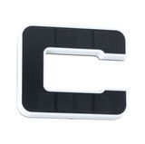 Appareil en plastique noir et blanc en forme de C avec panneaux solaires pour économie d'énergie