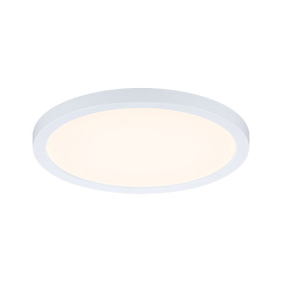 Round white LED ceiling light with warm white glow for modern interiors and energy-efficient lighting