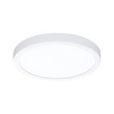 Round white LED ceiling light made of plastic for modern home lighting