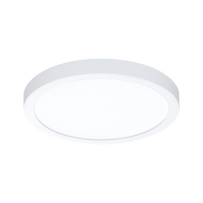 Round white LED ceiling light made of plastic for modern home lighting