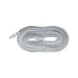 White flat LED extension cable with connectors for flexible lighting setups and installations