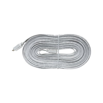 Câble d'extension LED plat blanc avec connecteurs pour installations d'éclairage flexibles