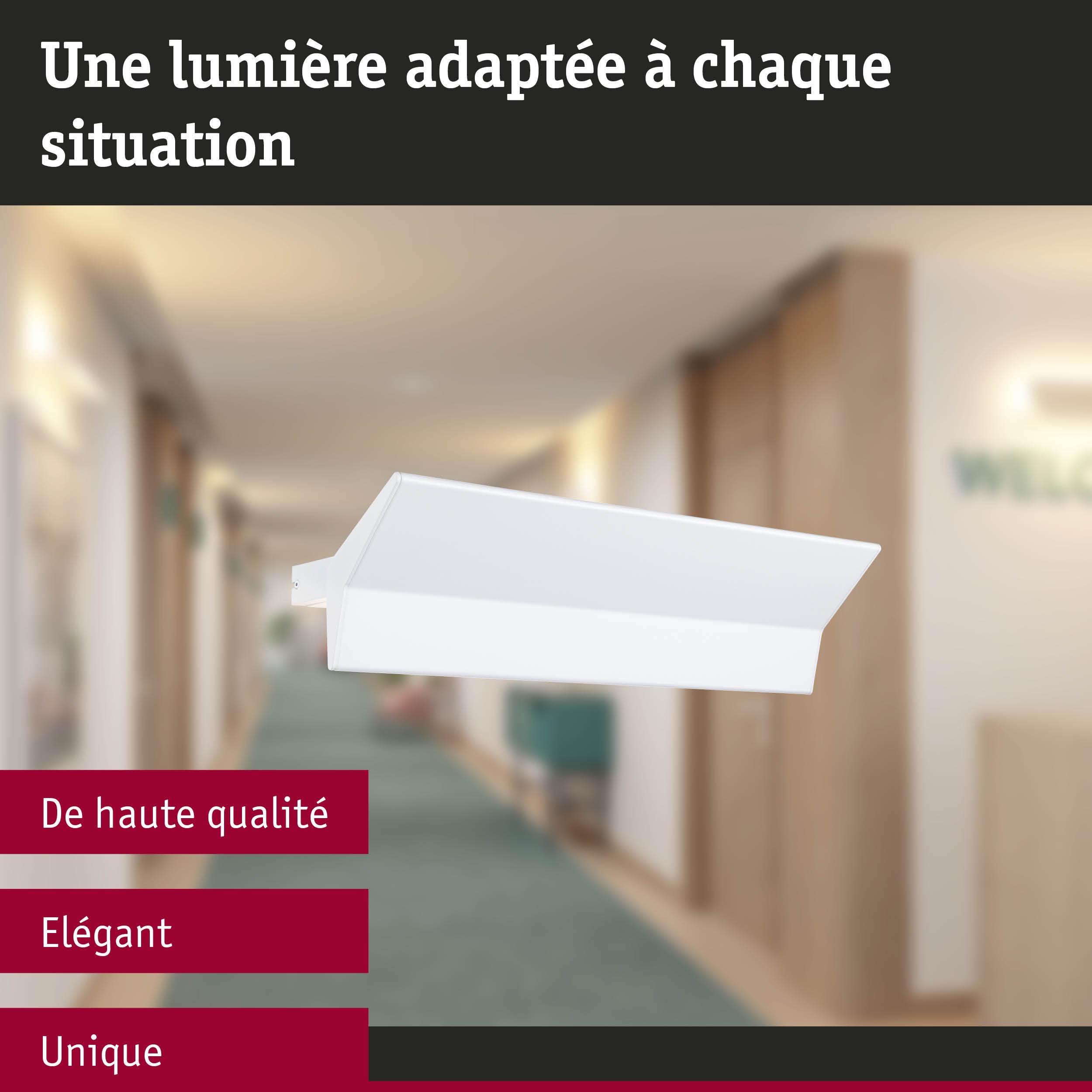 Applique murale blanche élégante en métal pour éclairage de couloir au design moderne