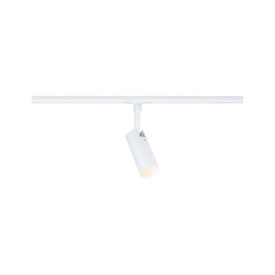 Moderne witte metalen LED-railspot voor flexibele binnenverlichting