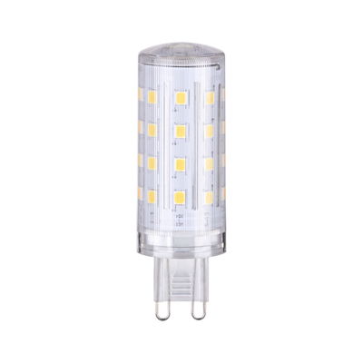 Transparente LED-Lampe mit G9-Sockel und warmweißen Leuchtdioden für energiesparende Beleuchtung