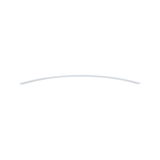 Slim white LED ceiling light with curved design for modern rooms and energy-efficient lighting