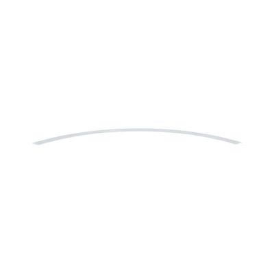 Slim white LED ceiling light with curved design for modern rooms and energy-efficient lighting