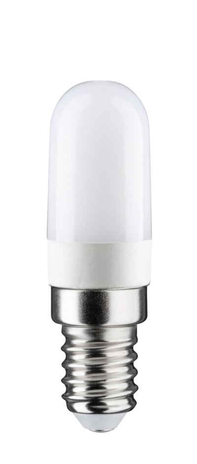 Kleine LED-Leuchtmittel in Weiß mit E14-Fassung aus Metall für energiesparende Beleuchtung