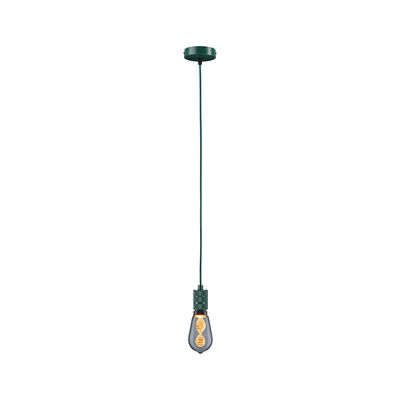 Groene metalen hanglamp met decoratieve lamp voor stijlvolle moderne verlichting thuis