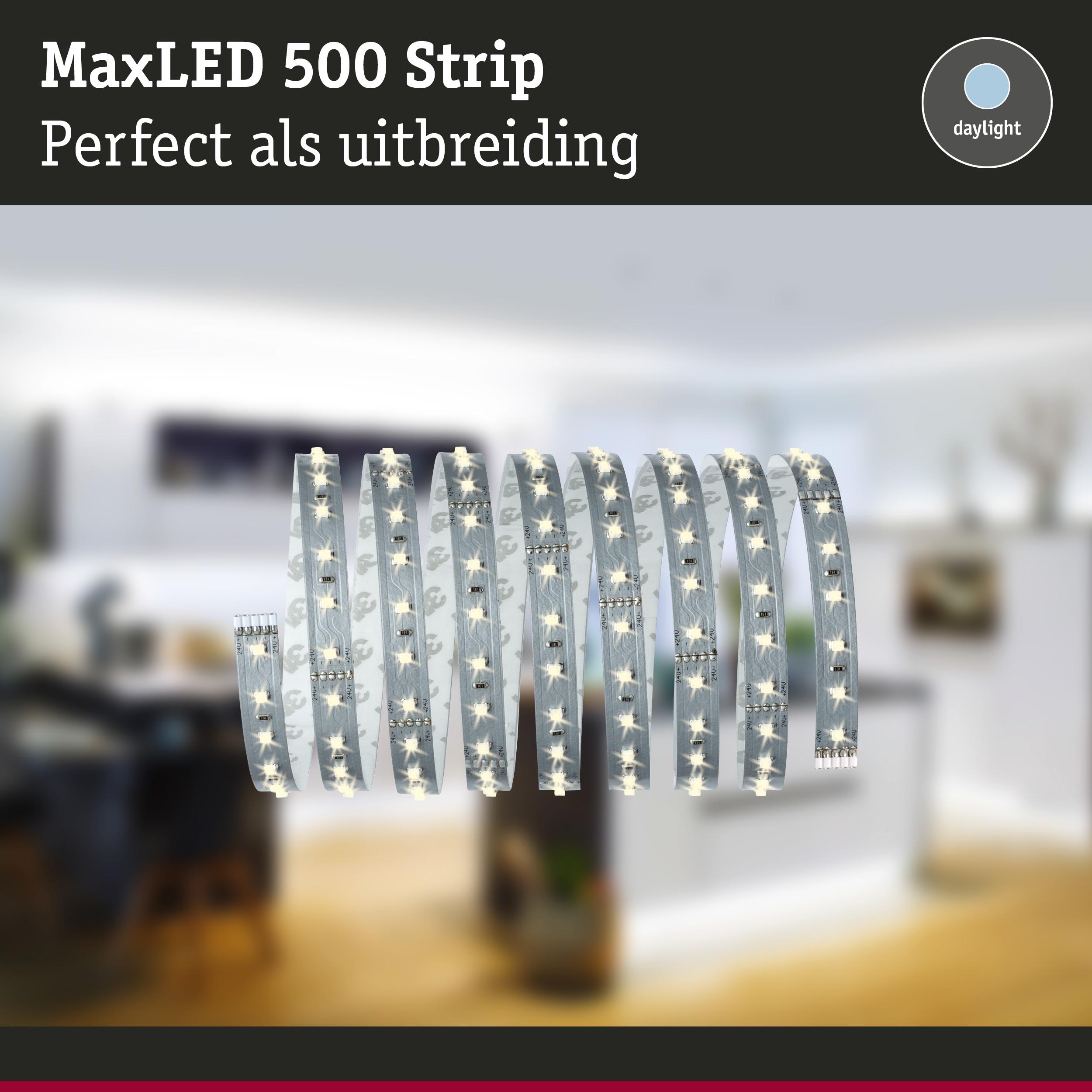 MaxLED 500 Strip LED-lichtstrip in daglichtwit, ideaal als uitbreiding voor woonverlichting