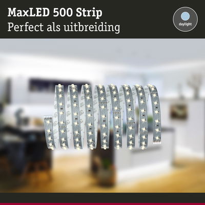 MaxLED 500 Strip LED-lichtstrip in daglichtwit, ideaal als uitbreiding voor woonverlichting