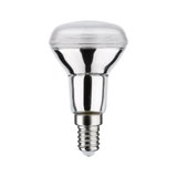 Zilveren reflector lamp met E14-fitting en helder glas voor energiezuinige verlichting