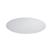 Round white plastic ceiling light for modern LED room illumination