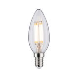 LED-Leuchtmittel in Kerzenform mit transparentem Glas und E14-Fassung für energiesparende Beleuchtung