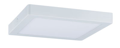 Square white LED ceiling light made of plastic for modern indoor lighting