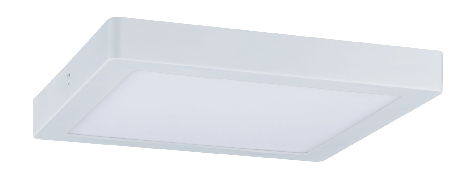Plafonnier LED carré blanc en plastique pour éclairage intérieur moderne