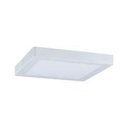 Square white LED ceiling light made of plastic for modern indoor lighting