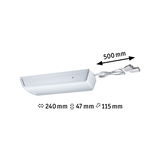 Alimentation LED blanche avec câble de 240x47x115 mm pour systèmes d'éclairage LED